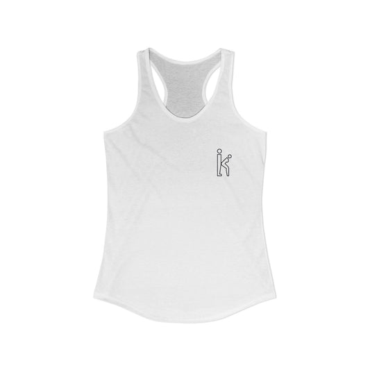 Women's Black Print Racerback