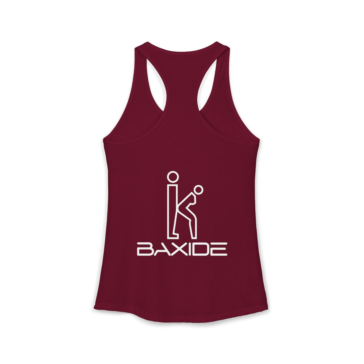 Women's White Fill Racerback