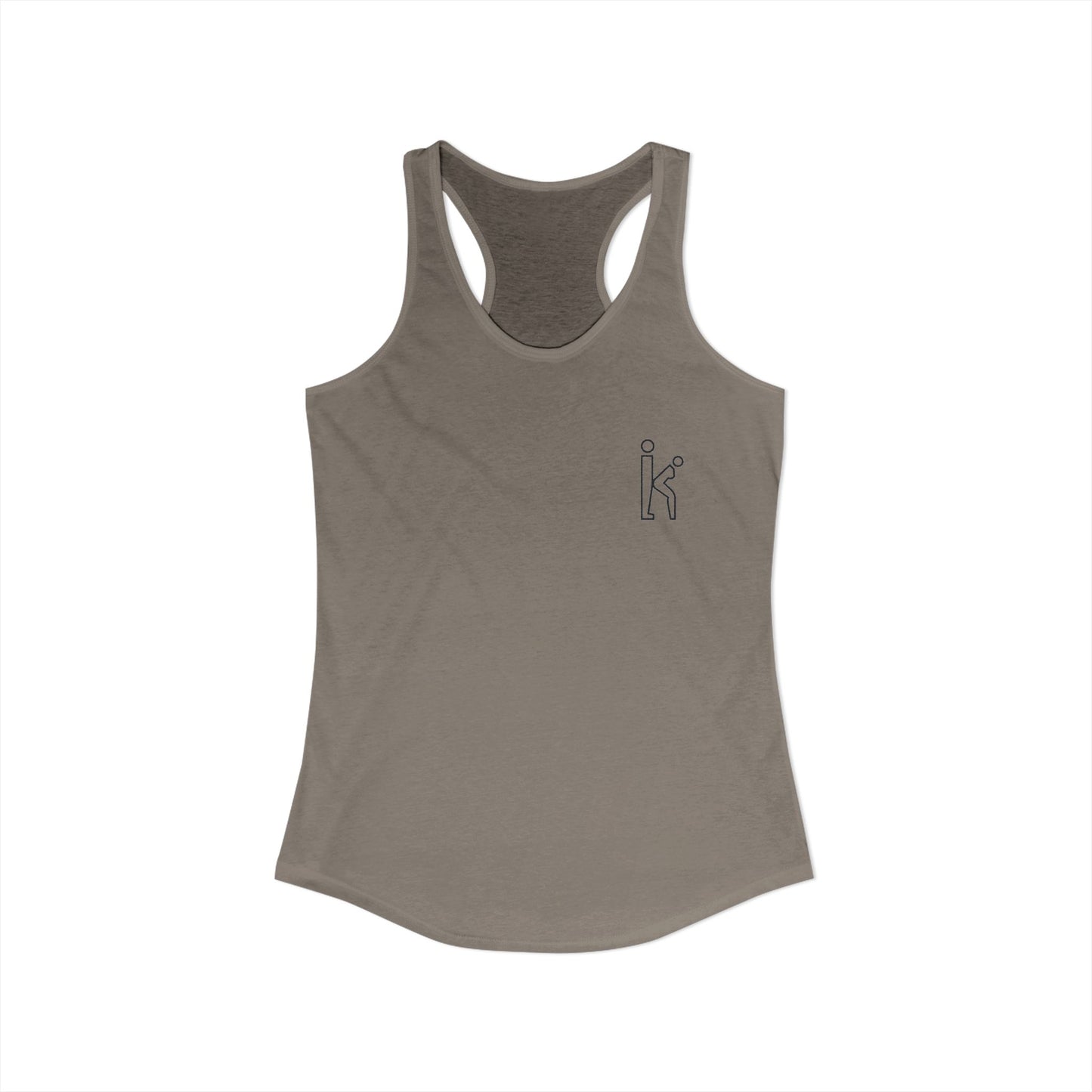 Women's Black Fill Racerback