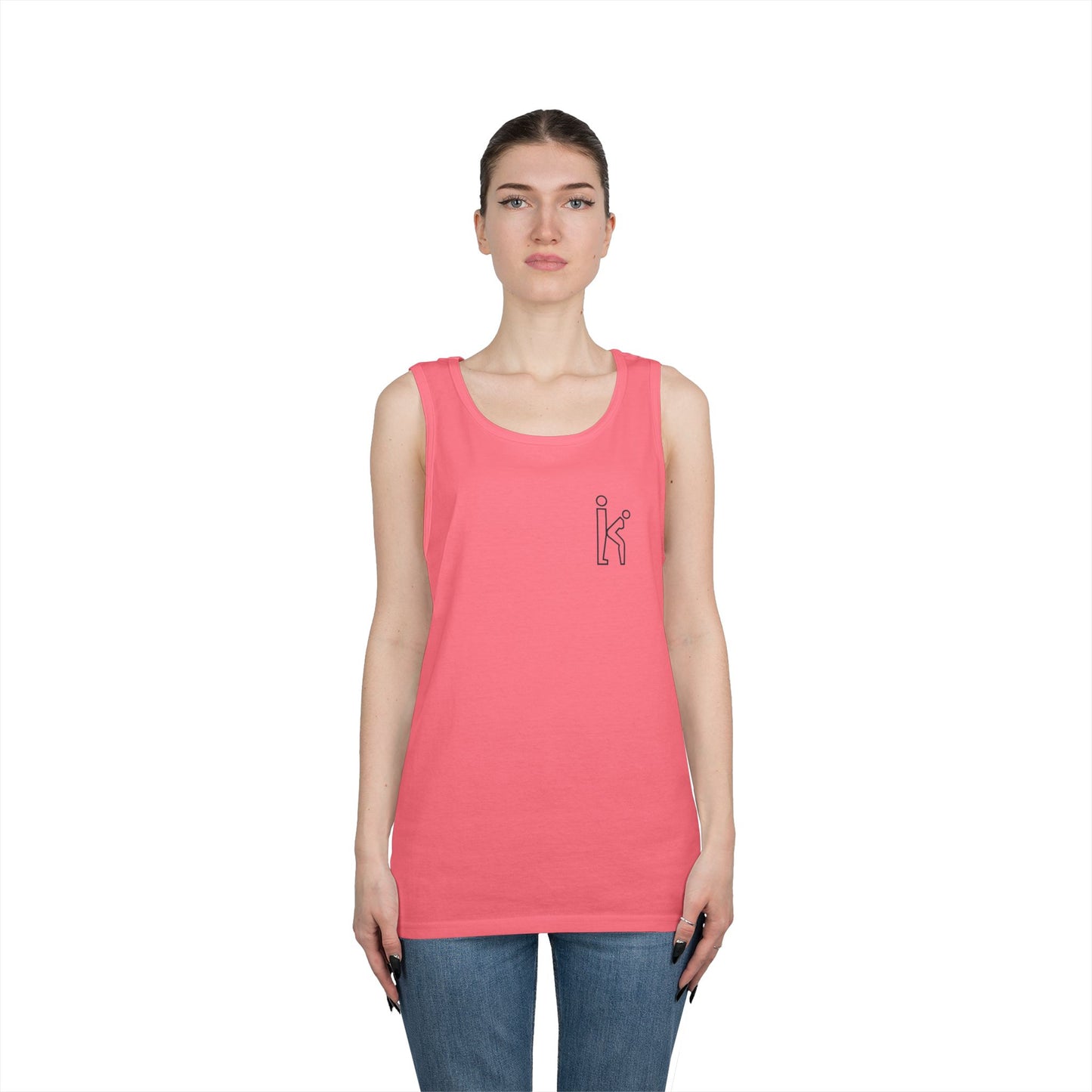 Unisex Black Hollow Tank