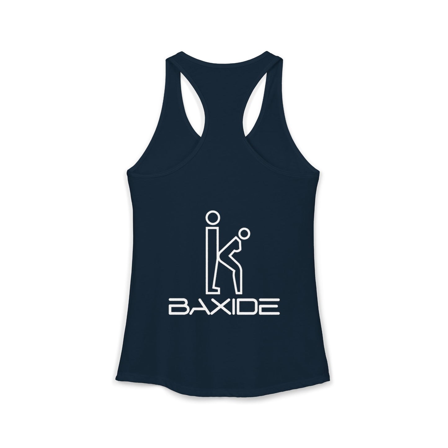 Women's White Fill Racerback