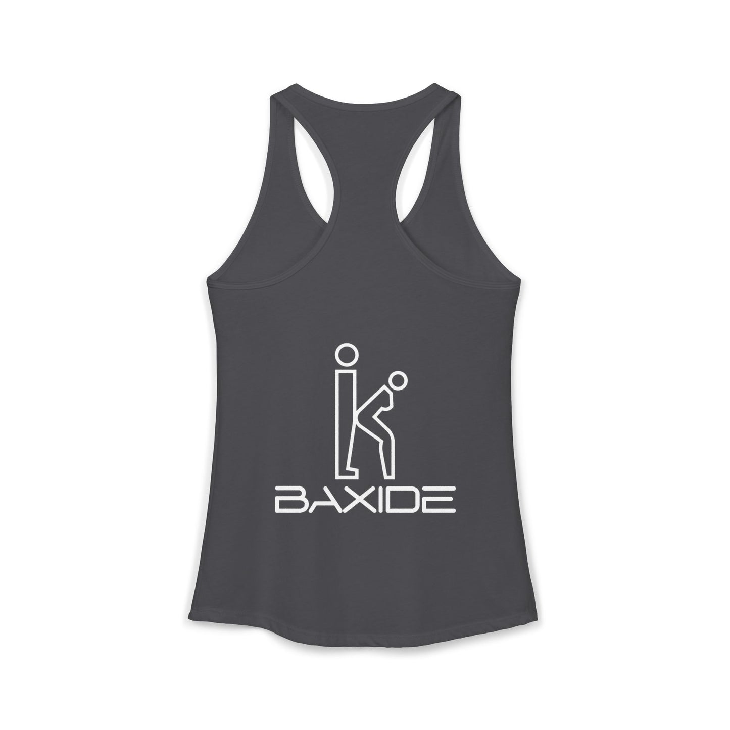 Women's White Fill Racerback