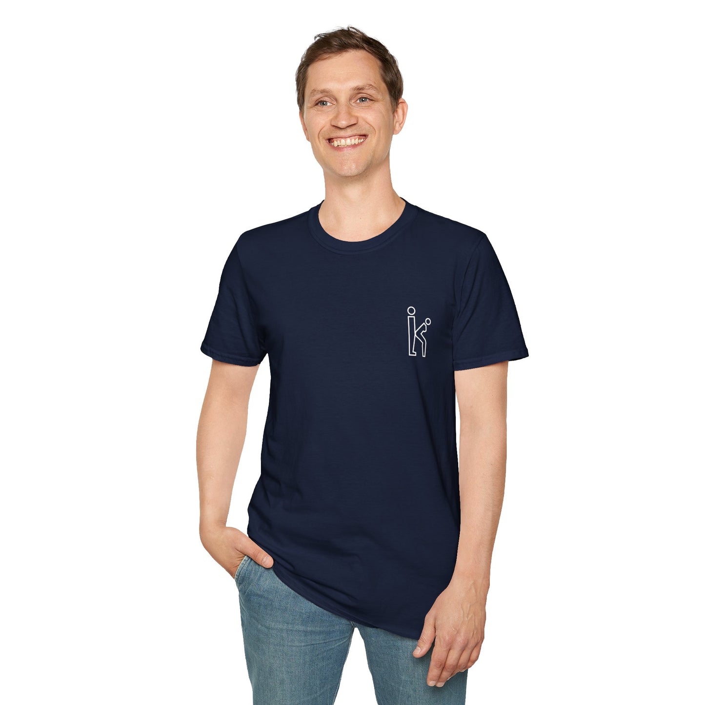 Filled White Logo Tee