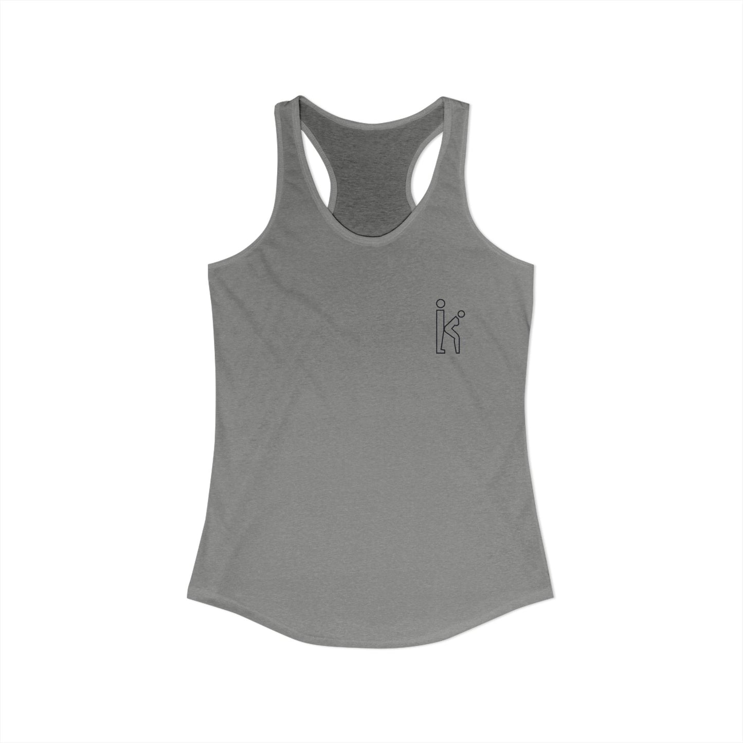 Women's Black Fill Racerback