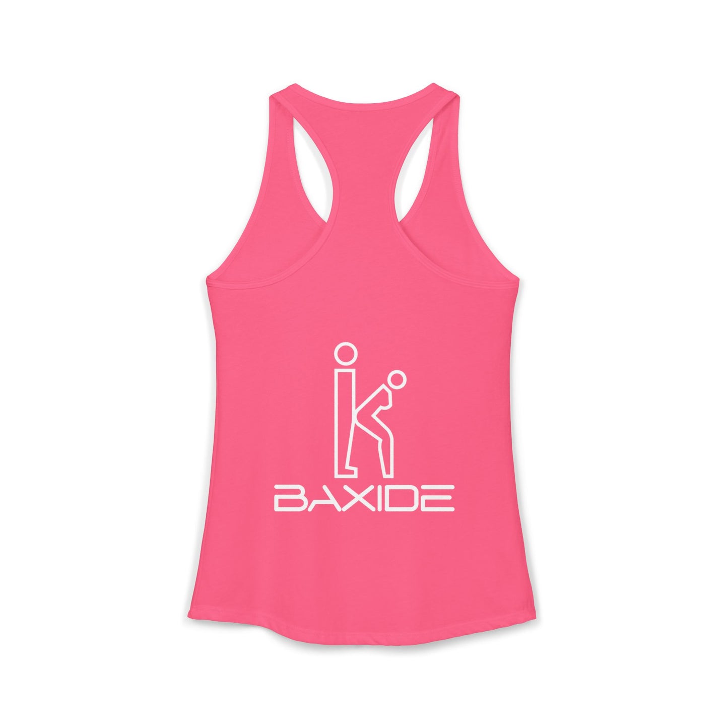 Women's White Fill Racerback