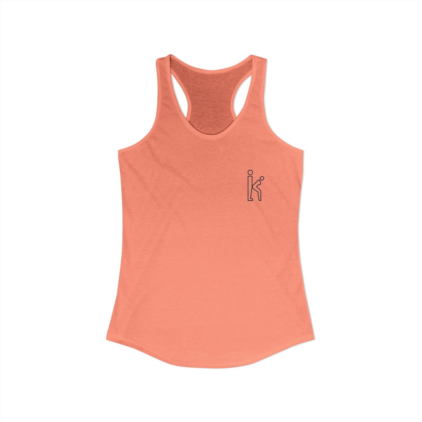Women's Black Fill Racerback