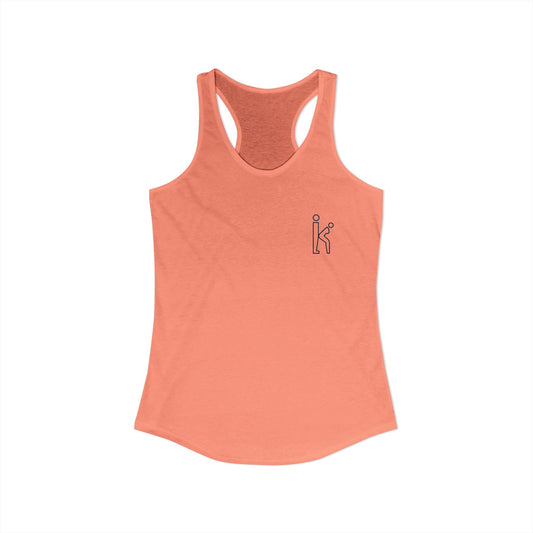 Women's Black Fill Racerback