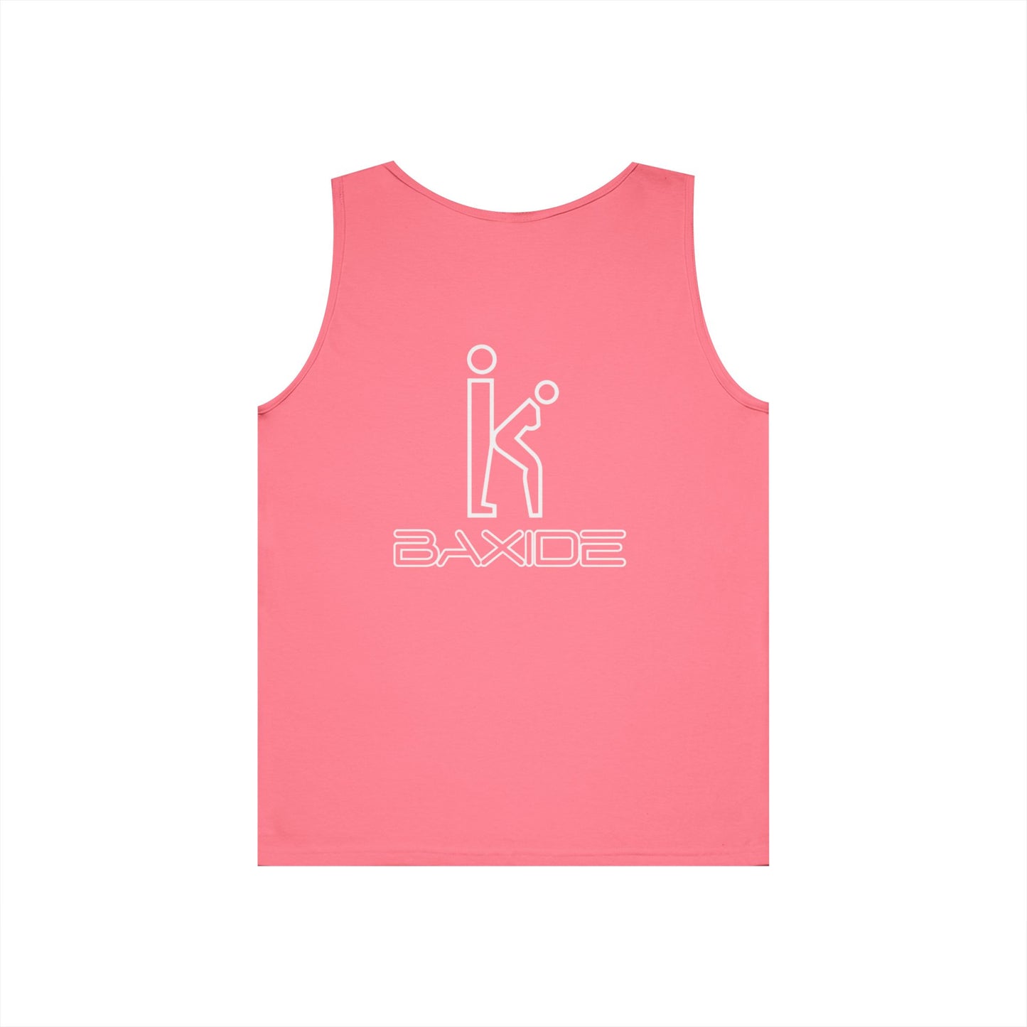 Unisex White Hollow Tank