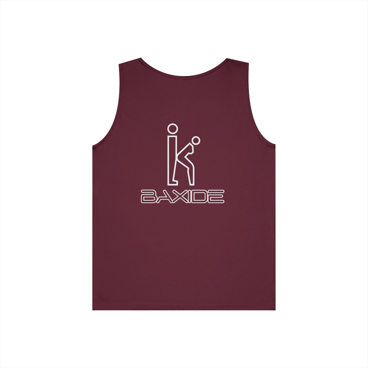 Unisex White Hollow Tank