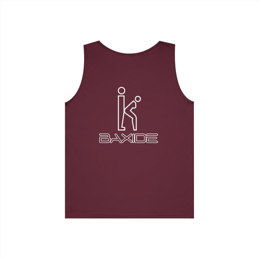 Unisex White Hollow Tank