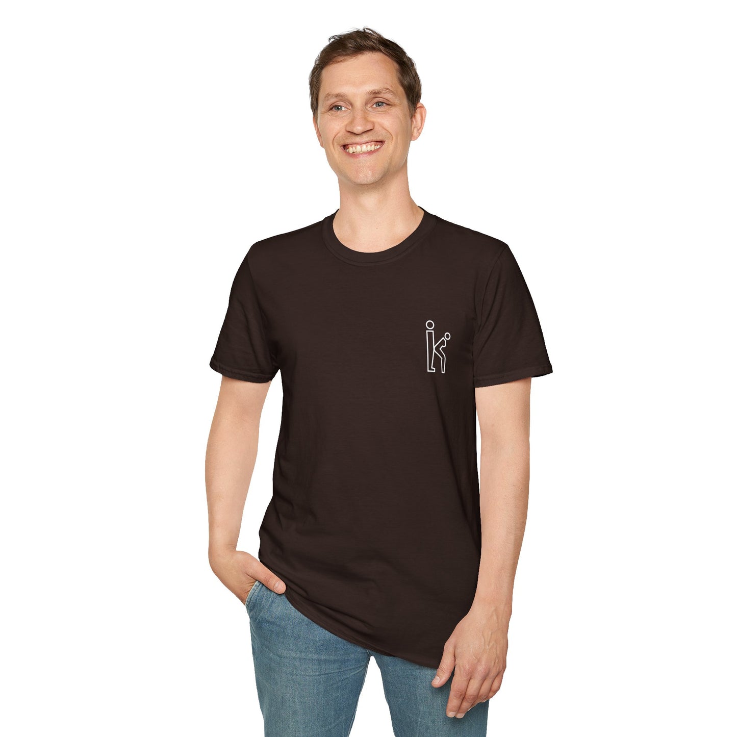 Filled White Logo Tee