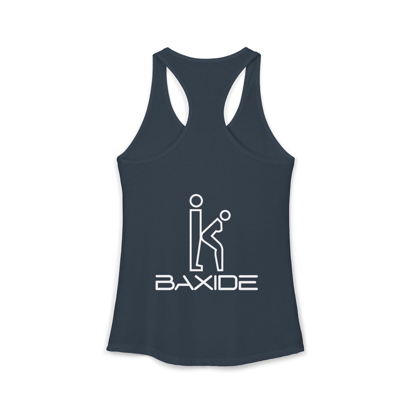 Women's White Fill Racerback