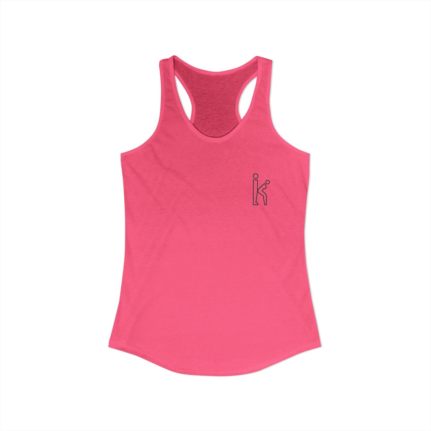 Women's Black Fill Racerback