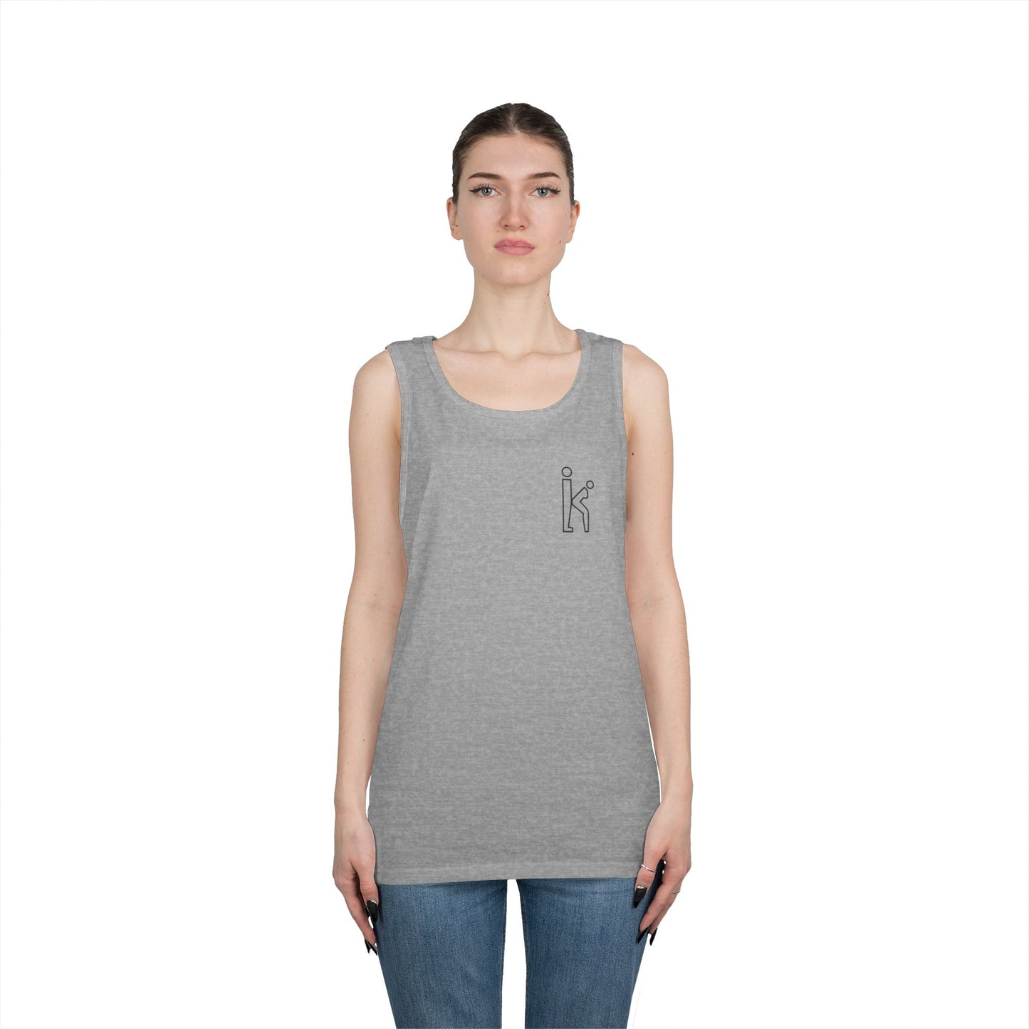 Unisex Black Hollow Tank